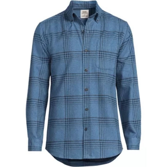🆕Lands' End X Blake Shelton Traditional Fit Flagship Flannel Shirt Size XL Tall - Picture 1 of 8